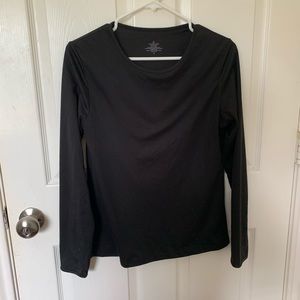 Long sleeve silky top